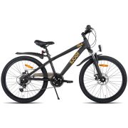 SJOEF Climb Jongensfiets / Mountainbike 24 inch - 8-12 Jaar - 6 versnellingen - Schijfremmen - Zwart 