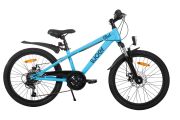 SJOEF Climb Jongensfiets / Mountainbike 22 inch | 6 Versnellingen | Schrijfremmen | Blauw