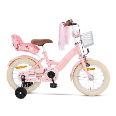SJOEF Dolly Meisjesfiets 14 inch - 3-5 jaar - Unicorn - Roze