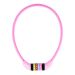 VINZ Baker Kinderfiets Kabelslot 10mm Roze - 65cm