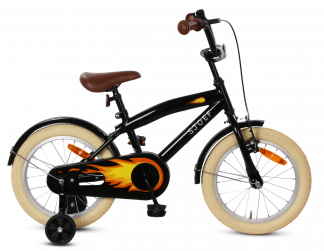 SJOEF Cruise Jongensfiets 16 inch - Zwart