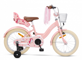 SJOEF Dolly Meisjesfiets 16 inch |4-6 Jaar | Unicorn | Roze 