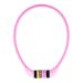 VINZ Baker Kinderfiets Kabelslot 10mm Roze - 65cm