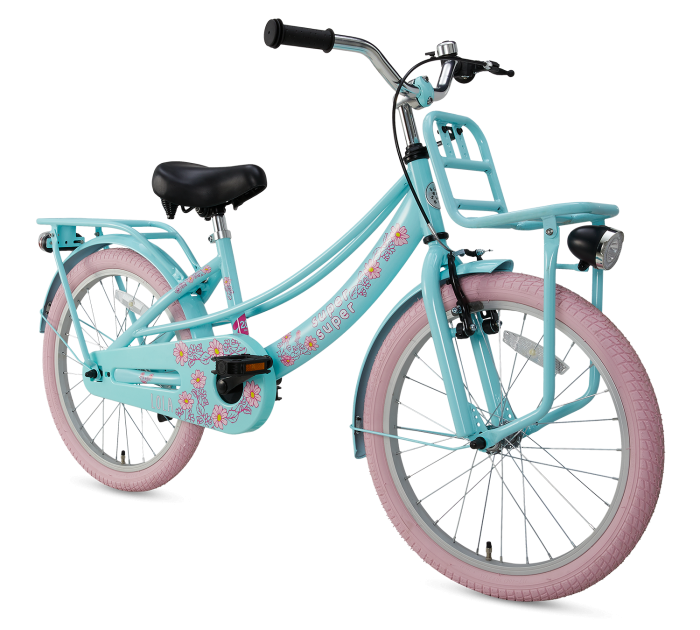 Dodelijk erotisch laser SuperSuper Lola Meisjesfiets 20 inch - Mint/Roze