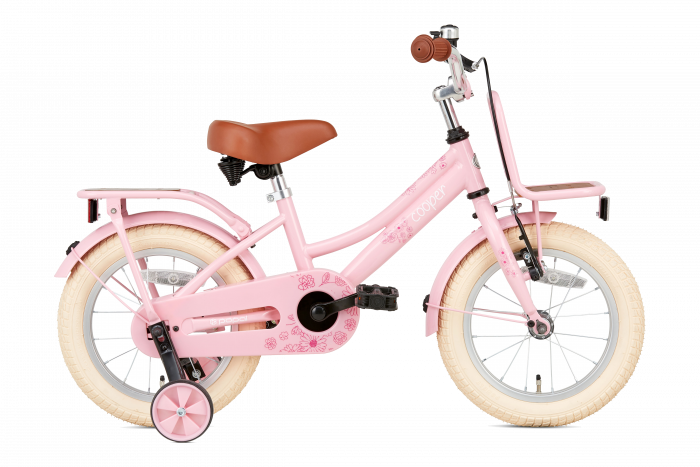 Madeliefje Voor type formule SuperSuper Cooper Bamboo Meisjesfiets 14 inch - Roze