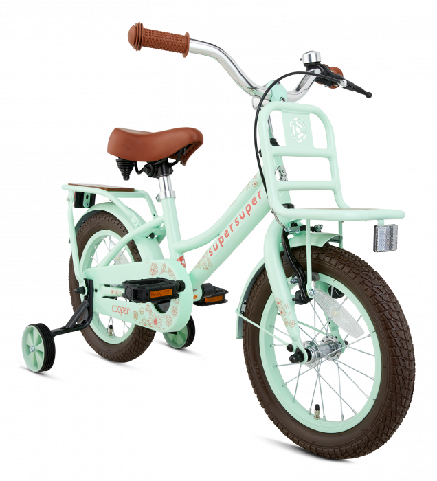 Zeep trechter eindeloos SuperSuper Cooper Bamboo Meisjesfiets 14 inch - Pistache groen