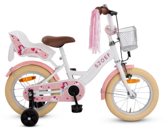 letterlijk Majestueus fee SJOEF Dolly Meisjesfiets 14 inch - Wit