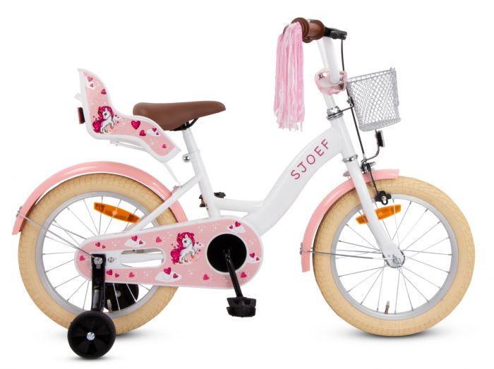 Doorzichtig Kwaadaardig Arbitrage SJOEF Dolly Meisjesfiets 16 inch - Wit